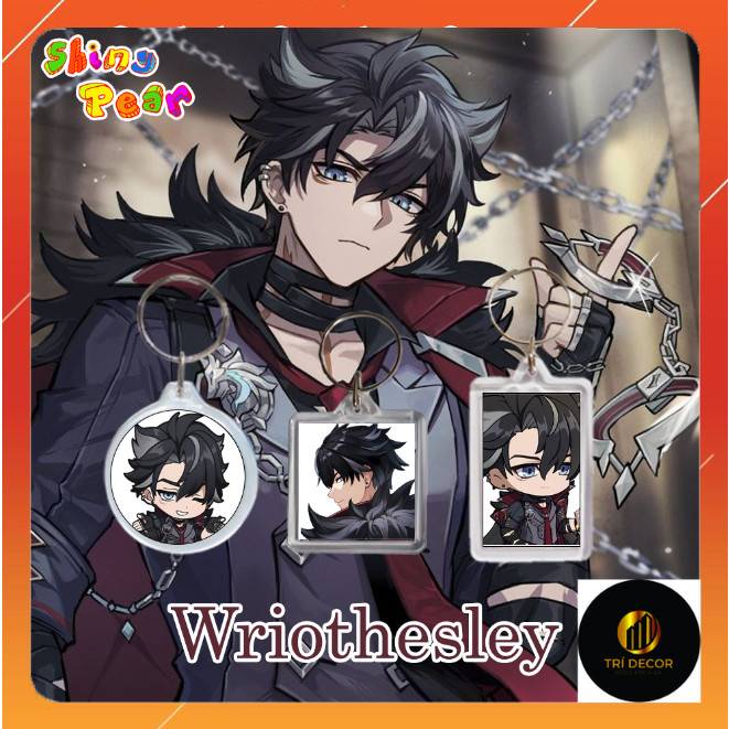 [Genshin Impact] - เกม Wriothesley Genshin Impct mica พวงกุญแจ/พวงกุญแจสําหรับตกแต่งและของขวัญ