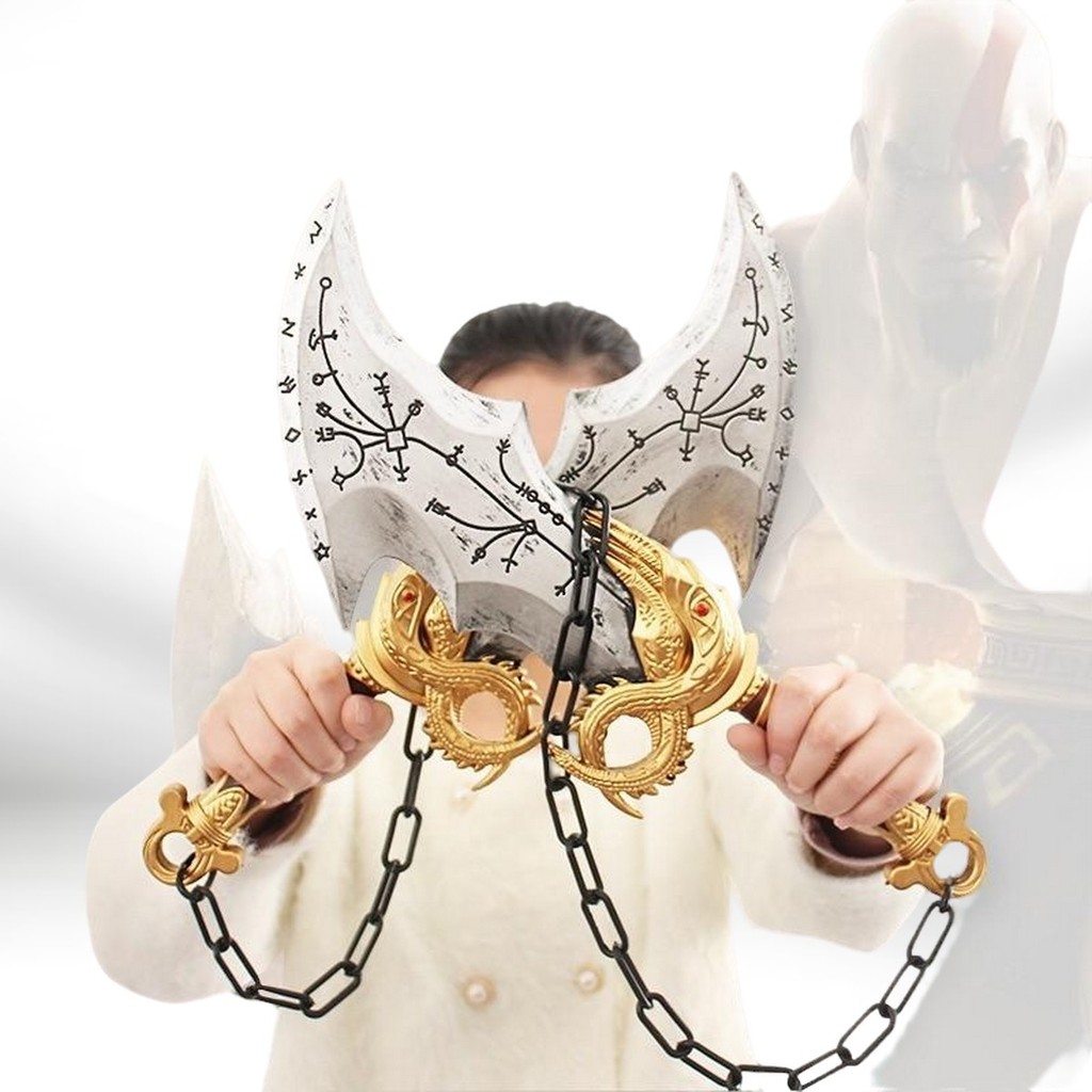 [Pre Order] Blades of Chaos ดาบโซ่คู่ God of War วัสดุPU ขนาด82*24cm 2.3kg