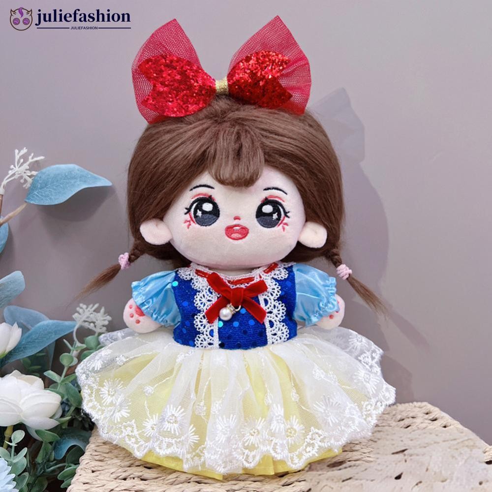 Juliefashion 20 ซม.ผ้าฝ้ายตุ๊กตา Rompers การ์ตูนตุ๊กตา Plush ชุดเปลี่ยน Lolita ชุดเล่น House อุปกรณ์เสริมหวาน Mini เสื้อผ้า D7G1