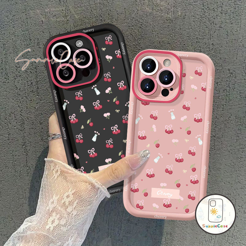 เชอร์รี่ เคสRealme C55 C31 C15 C67 C53 C12 C21 C35 C25 C20 C51 11 5i C17 C21Y C25YC51s Note C33 50 ง่าย ๆ ตลกดี เคส