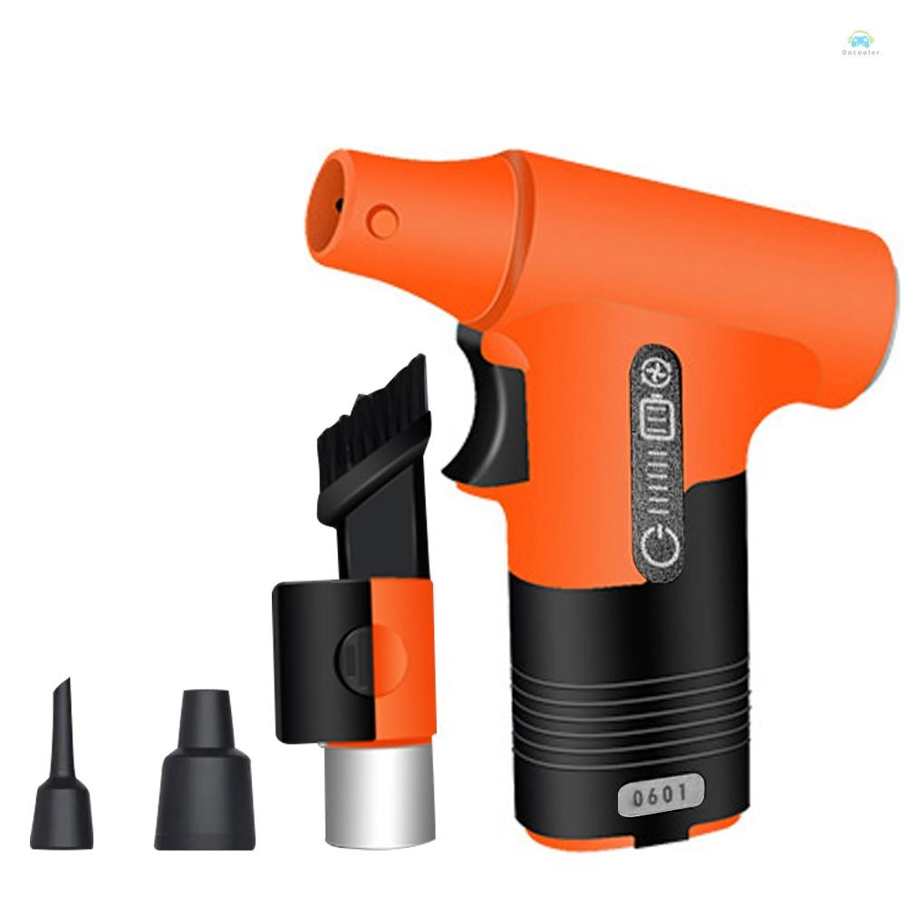 Yb1 Dust blowerHandheld มอเตอร์ไร้แปรง Jet Fan 130,000RPM Turbofan เครื่องเป่าลมกําลังสูง Compressed Air Duster คีย์บอร์ดเครื่องมือทําความสะอาดพร้อมอินเทอร์เฟซการชาร์จ Type-C