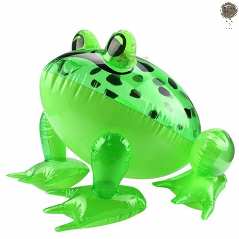 [GR] กบเด้งสีเขียวเป่าลมเรืองแสงคางคก Ballon Jungle Animal ของเล่นเด็กของขวัญ TH