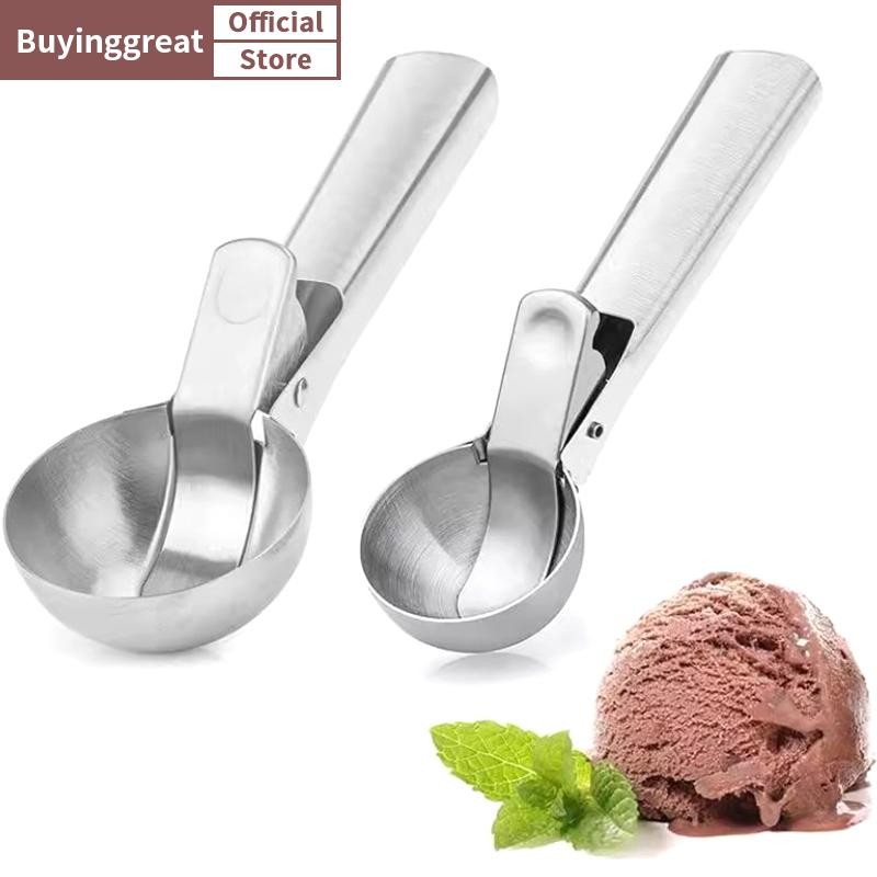 Tst al ที่ตักไอศกรีมสแตนเลส Dual-Purpose Scoop ผลไม้แตงโมช้อน Ball Scoop เครื่องมือไอศกรีมในครัวเรือน SG