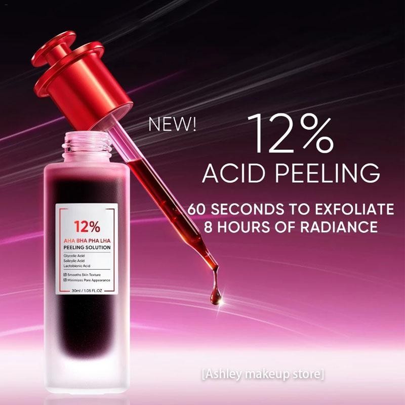 Peeling Solution Serum 35ml 12% AHA BHA PHA LHA Whitening Brightening for Dark Spot pmuisth