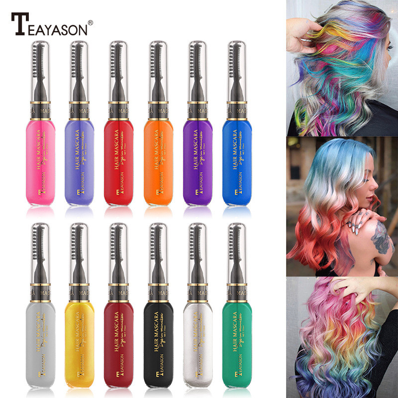 มาสคาร่าไฮไลต์สองสี แบบใช้แล้วทิ้ง สีขาว/น้ําเงินเข้ม