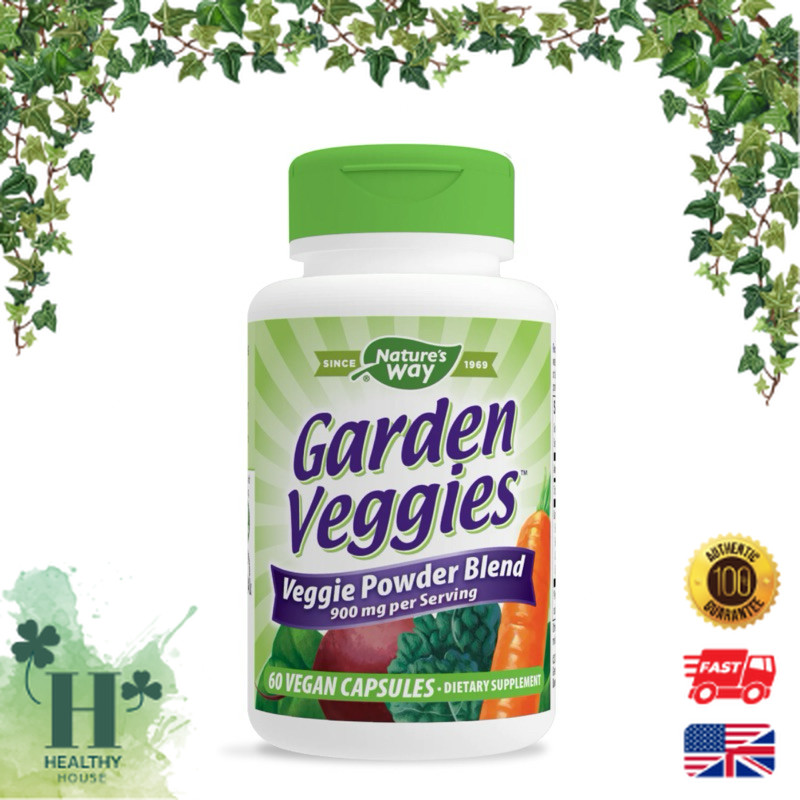 พร้อมส่ง Nature's Way Garden Veggies 60 Vegetarian Capsules