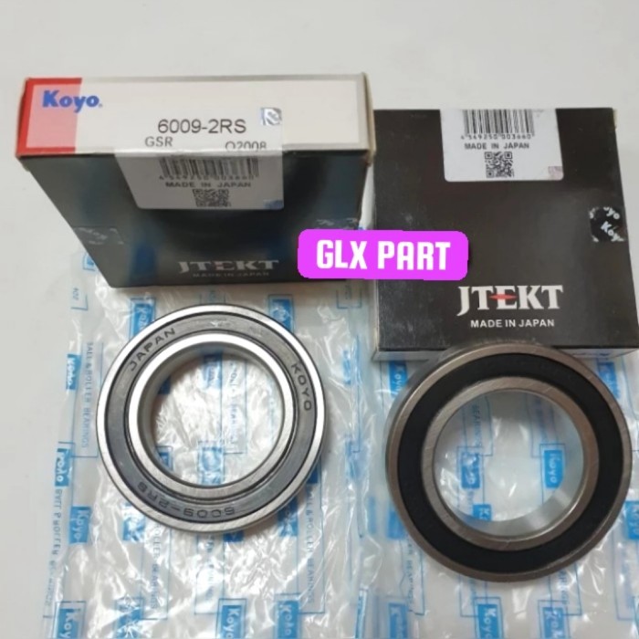 BEARING 6009 2RS KOYO หมวกยาง DIMENSIONS 45x75x16MM
