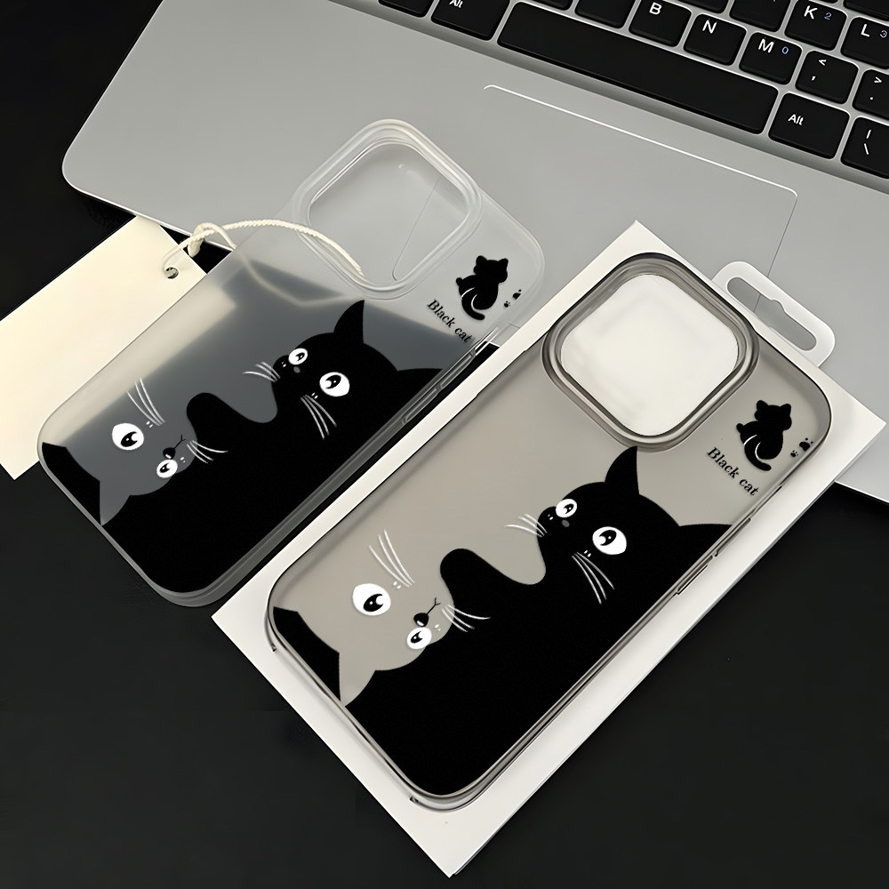 เคสโทรศัพท์มือถือ for iPhone 11 เคส iPhone 13 12 15 14 16 Pro Max 14 15 16 Plus เคสโทรศัพท์เคลือบ TPUเรียบง่ายและป้องกัน