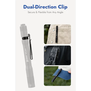 WUBEN PL01 ปากกาไฟฉายชาร์จไฟ 650 Lumens พกพา EDC กันน้ำ สำหรับไฟฉุกเฉินกลางแจ้ง