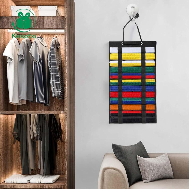 [Ehoyoxa] ที่ใส่เข็มขัดคาราเต้และเทควันโด สำหรับเก็บสะสมเข็มขัด - รูปที่ 2