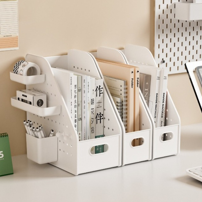 【ถูกที่สุด】โต๊ะหลุม Hole Plate ตะกร้าเก็บของใส่เอกสาร กล่องเอกสารตั้งโต๊ะ กล่องใส่เอกสาร a4 แฟ้มเอกส