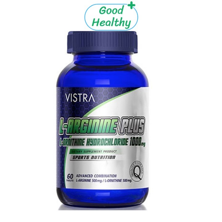 VISTRA Sports L-ARGININE & L-ORNITHINE แอล-อาร์จินีน