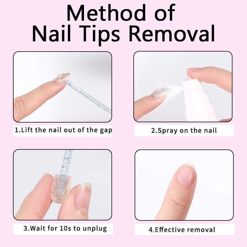 60มิลลิลิตรกาวเล็บ น้ํายาล้าง กาวปิดสําหรับกดบนเล็บใสแข็งเล็บกาวเล็บปลอมกาว น้ํายาล้าง ทําเอง เครื่องมือทําเล็บ - รูปที่ 4