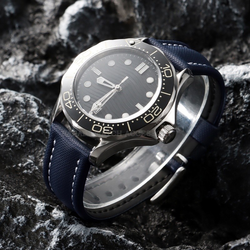 พรีเมี่ยม Sailcloth สายนาฬิกาไนลอน 18 มม.19 มม.20 มม.21 มม.22 มม.ผ้าใบหนัง Quick Release สายนาฬิกาอัจฉริยะกันน้ํากีฬาผู้ชายผู้หญิง Wristbelts สร้อยข้อมือ - รูปที่ 7