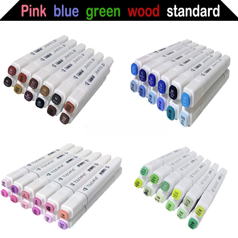 12/24/30 สี Sketch Art Marker Twin Tip Manga Animation Design Art Supplies สําหรับภาพวาดภาพประกอบ TouchFive Art Marker