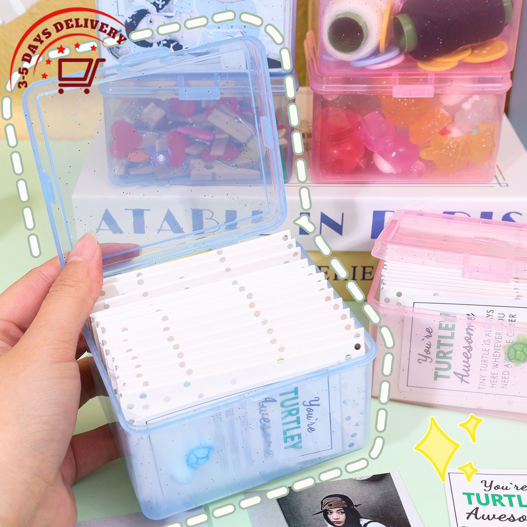 [จัดส่ง 3-5 วัน]2/4 ชิ้น Flip Top Storage Box Organizer สําหรับสินค้าขนาดเล็ก | ภาชนะพลาสติกทนทานพร้อมฝาปิด, กล่องใส่เครื่องประดับผมเครื่องประดับขนาดกะทัดรัด (สีฟ้า/สีชมพู)