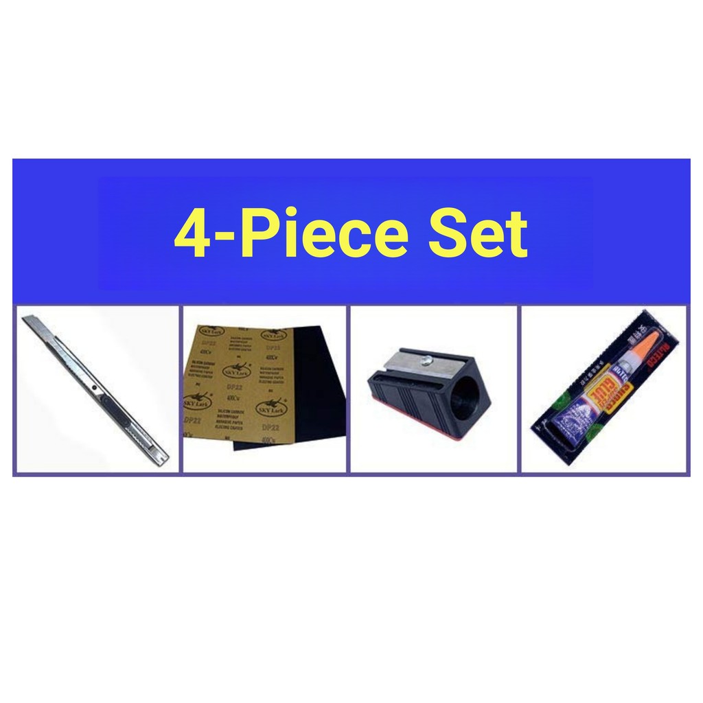 ชุดซ่อมปลายคิวบิลเลียดและ.Pool Cue Tip Shaper‌ กาวอุปกรณ์บิลเลียด