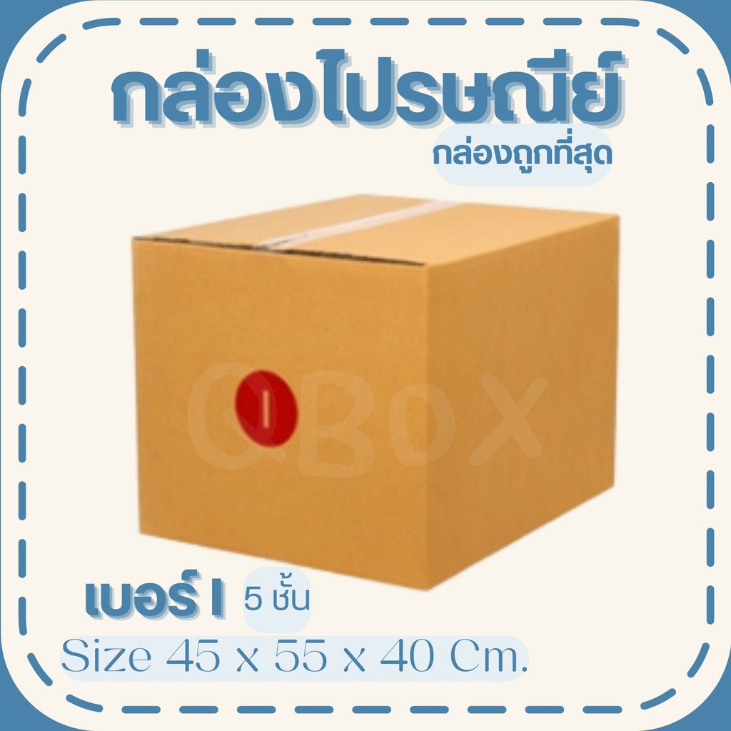🚚Quickerbox🚚 กล่องไปรษณีย์ (เบอร์ i(ไอ)) 5 ชั้น (10 ใบ)พร้อมส่งด่วนทั่วประเทศ