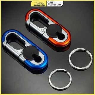 Xe Móc Khóa Sáng Tạo Chìa Khóa Nam Thời Trang Cắm Trại Leo Núi Kim Loại Móc Khóa Xe Tạo KiểuTự Động
