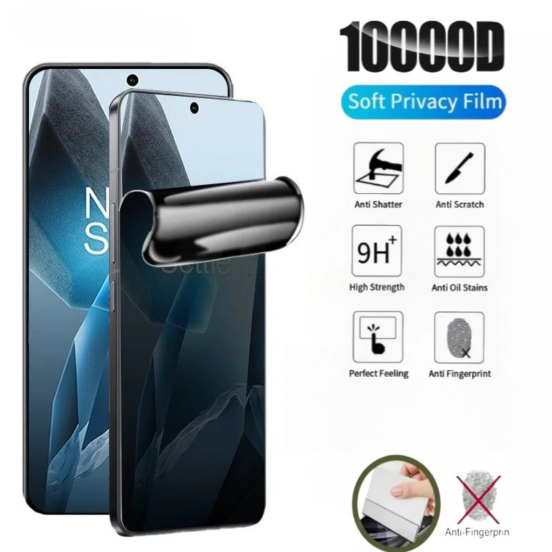 Anti Spy และฟิล์มไฮโดรเจลใสสําหรับ iQOO Z1 Z3 Z5 Z5x Z6 Z7 Z7i Z7s U1 U1x U3 U3x U5 U5 U5x Pro Lite 