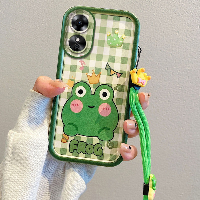 เคส OPPO A18 A38 A58 A78 เคสโทรศัพท์ซิลิโคนอ่อนนุ่มการ์ตูนที่เรียบง่ายและน่ารัก YX - รูปที่ 6