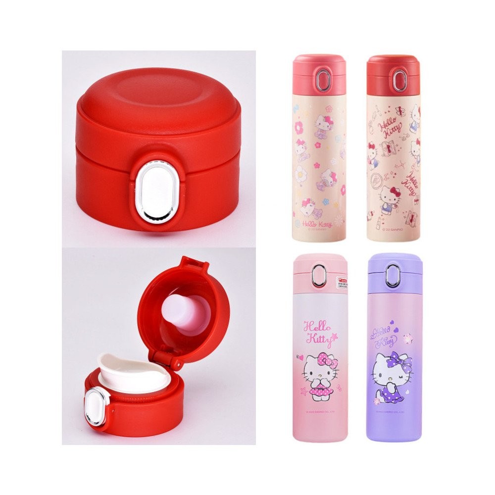 Pinjia Hello Kitty อุปกรณ์เสริม KTB-A215 สแตนเลส A203 กระติกน้ําร้อนถ้วยน้ํา KT6601 ฝาปิดถ้วยสากล 4O