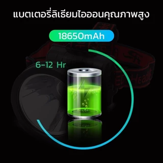 Nataku ไฟฉายคาดหัว ไฟส่องกบ ไฟฉายคาดหัวแรงสูง LED 200W ใช้ได้ 8 ชั่วโมง ปรับระดับได้