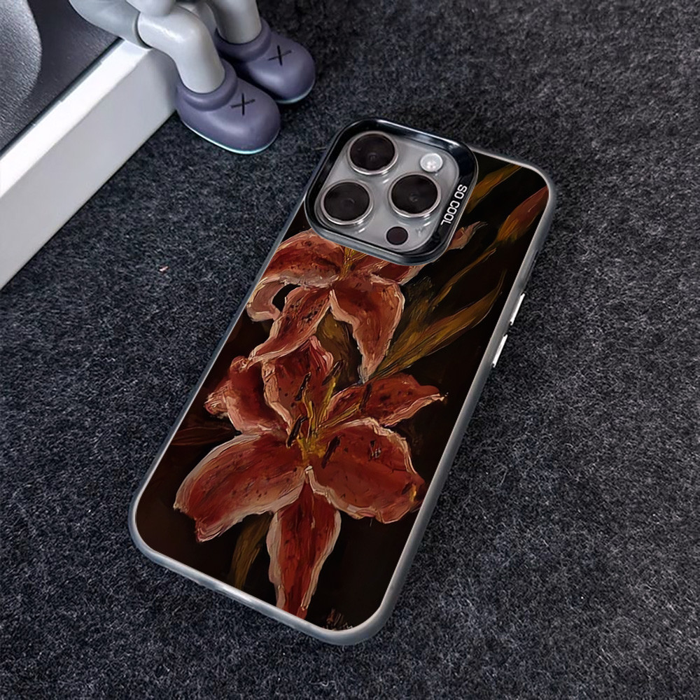 เคสโทรศัพท์ For iPhone 11 13 16 pro max Case iPhone 13 14 15 pro max 12 13 pro max 7 8 Plus XR XS Max IMD สีขั้นสูง INS - รูปที่ 2