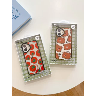 Oxygendog case เคสไอโฟน ลาย หมี มะเขือเทศ For iPhone 17ProMax 17Pro 17 16ProMax 16 15ProMax 15 14 13