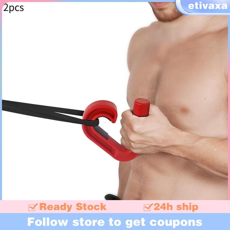 [Etivaxa] 2 ชิ้น Neutral Grip Handles Pull up Handles อุปกรณ์ฟิตเนส Grip Handle สิ่งที่แนบมาสําหรับ 