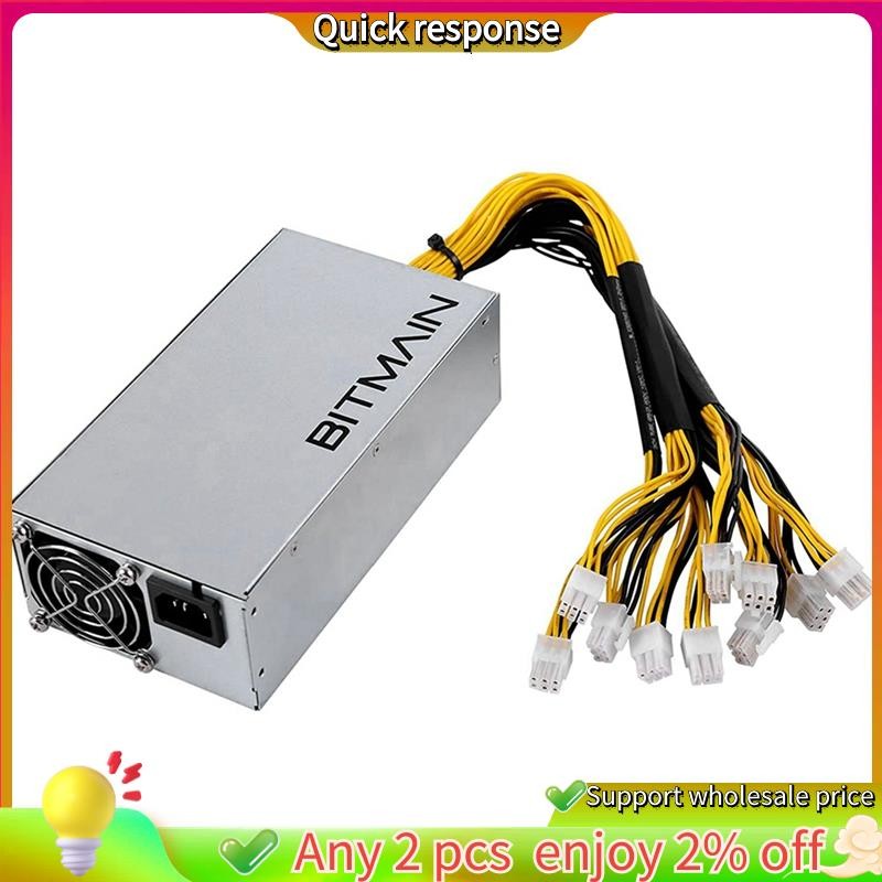 ในสต็อก- APW7 1800W PSU Bitmain Mining Power Supply สําหรับ Bitmain Antminer S9/L3 +/A6/A7/R4/S7/E9 