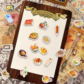 120ชิ้น/เซ็ต ★★★ สติ๊กเกอร์คู่มือไดอารี่ขนาดเล็กอาหารอร่อยญี่ปุ่น ★★★ DIY แฟชั่นสมุดภาพอัลบั้มตกแต่งสติ๊กเกอร์สติ๊กเกอร์ (ขนาด:2~3ซม.)