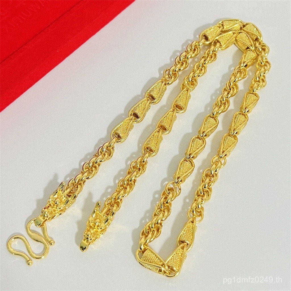 อุปกรณ์เสริมก๊อกน้ำและสร้อยคอมีดีไซน์เก๋ สไตล์แฟชั่นสำหรับทุกคน เชือกป่านเคลือบทองคำ NPV8