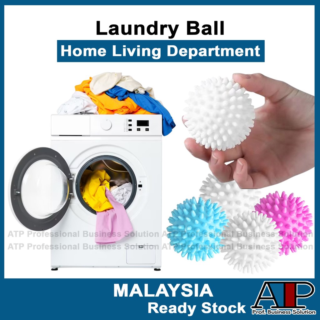 Laundry Bola Dobi Spiry Laundry Ball สําหรับกําจัดคราบและป้องกันไม่ให้เสื้อผ้าพันกันและผูกปม Magic L