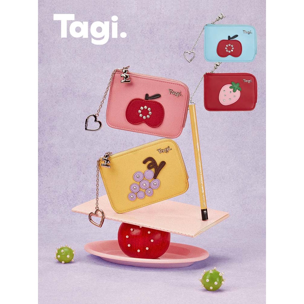 Tagi. Fruit Card Holder Portable Cute Card Holder Birthday Gift ที่ใส่บัตรผลไม้