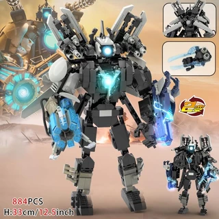 ใหม่ Skibidi ห้องน้ํา Titan Speakerman Cameraman Titan TVman รูป Building Block ชุดอิฐ DIY ของเล่นเด็กผู้ใหญ่ของขวัญ