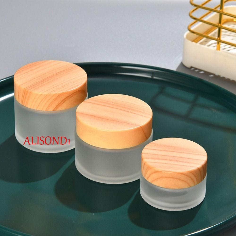 ALISOND1ขวดเครื่องสําอางที่ว่างเปล่าอายแชโดว์ภาชนะเครื่องสําอางแก้วครีมกล่องรองพื้นชนิดน้ําโปร่งใสFr