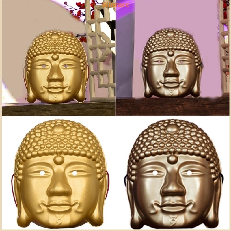 WRC คอสเพลย์พุทธศาสนา Face สําหรับผู้หญิงผู้ชายฮาโลวีนคอสเพลย์ปาร์ตี้การถ่ายภาพ Full Face คอสเพลย์ฮา