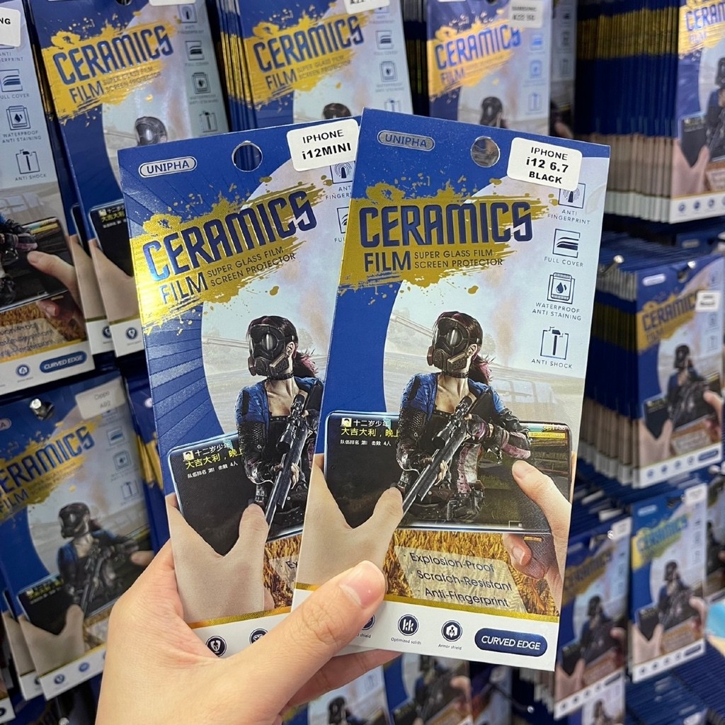 ฟิล์มเต็มจอด้าน CERAMIC สำหรับiPhone i15 i15Plus i15Pro i15ProMax i16 i16pro i16Plus i16ProMax