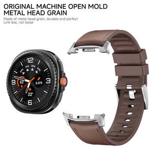 สายหนังซิลิโคนอ่อนนุ่มสําหรับ Samsung Galaxy Watch 8 40/44 มม.นาฬิกา 8 คลาสสิก 46 มม.สายนาฬิกาแบบนุ่มสําหรับผู้ชายผู้หญิงไม่มีช่องว่าง