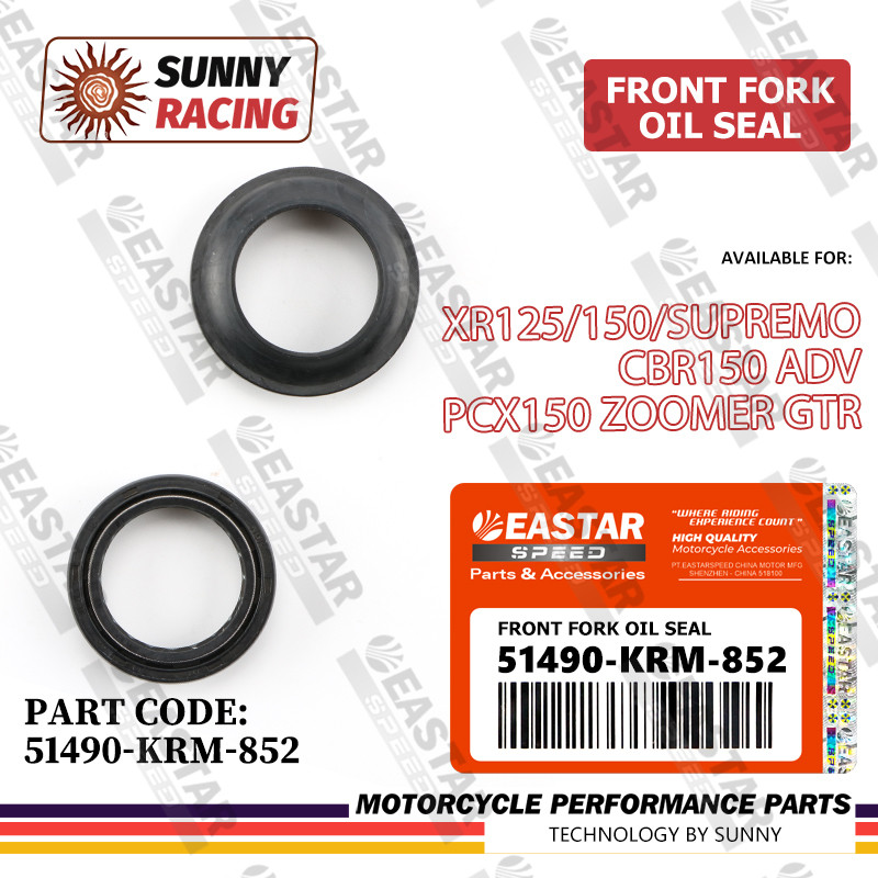 ซีลน้ํามันตะเกียบหน้า XR125 150 Supermo CBR150 ADV PCX150 Zoomer 51490-KRM-852