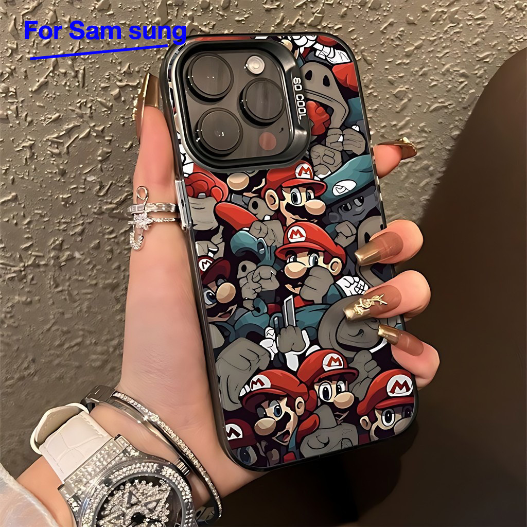 เคสโทรศัพท์ ผิวด้าน ใช้สำหรับ Samsung มาริโอ A55 A54 A53 A52S A52 A51 A50 A30S A50S A34 A15 A14 A04S/A13S A12 M12