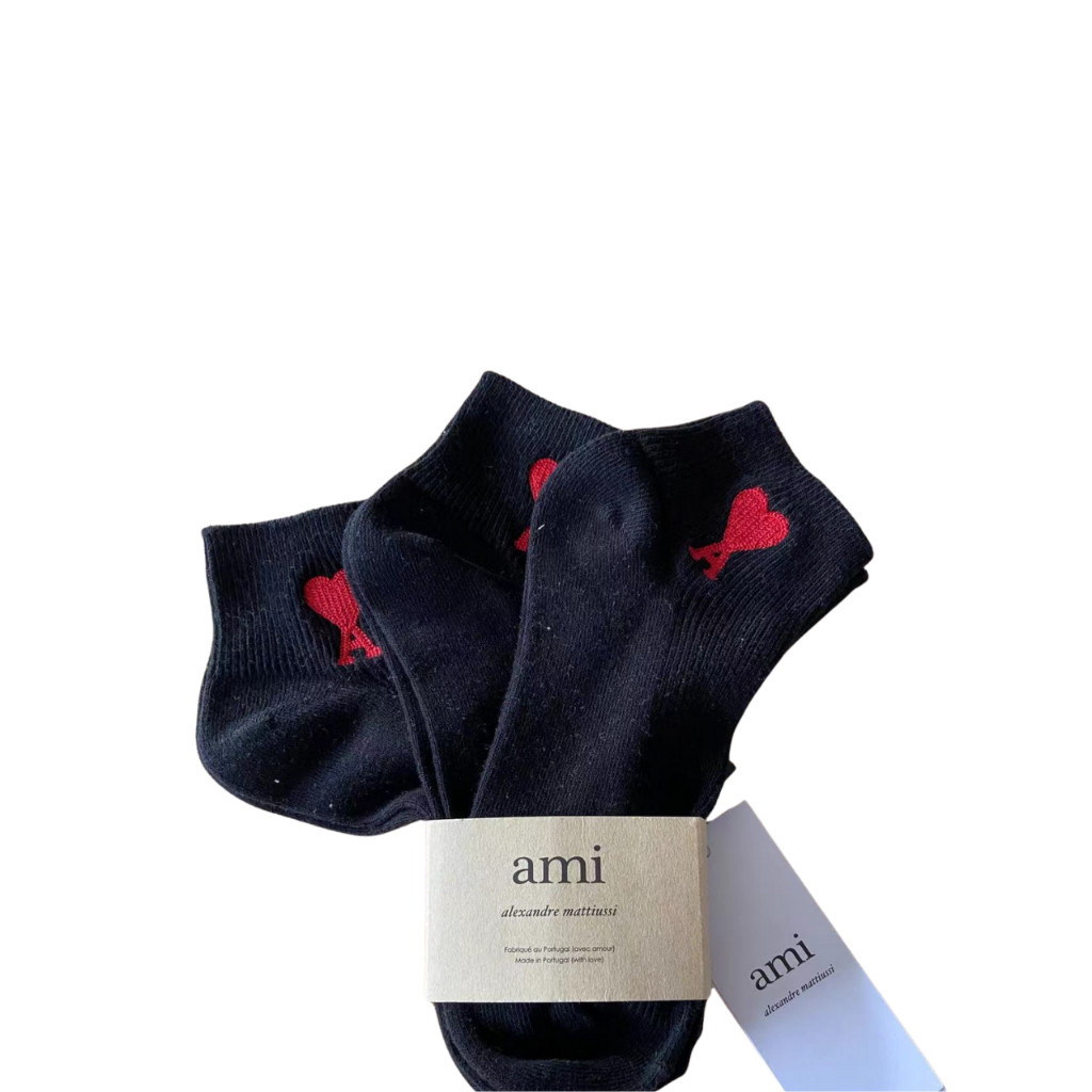 ถุงเท้า ami ข้อกลาง นุ่มเท้า รุ่นใหม่ล่าสุด2025 (พร้อมส่งในไทย)