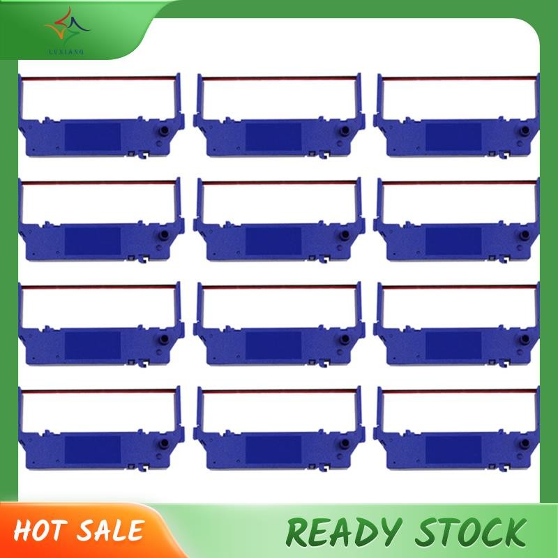 [luxiang.th] 12 ชิ้นเครื่องพิมพ์สีดําและสีแดงริบบิ้นสําหรับ Star SP700 SP742 SP712 RC700 SP760 SP762