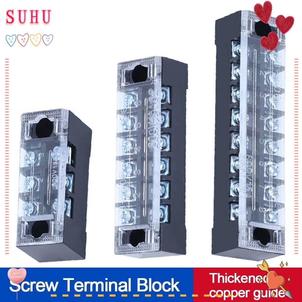 SUHU Terminal Block,พร้อมสกรู Dual Row Strip Block Terminal, Terminal Block Connector Electric Conne