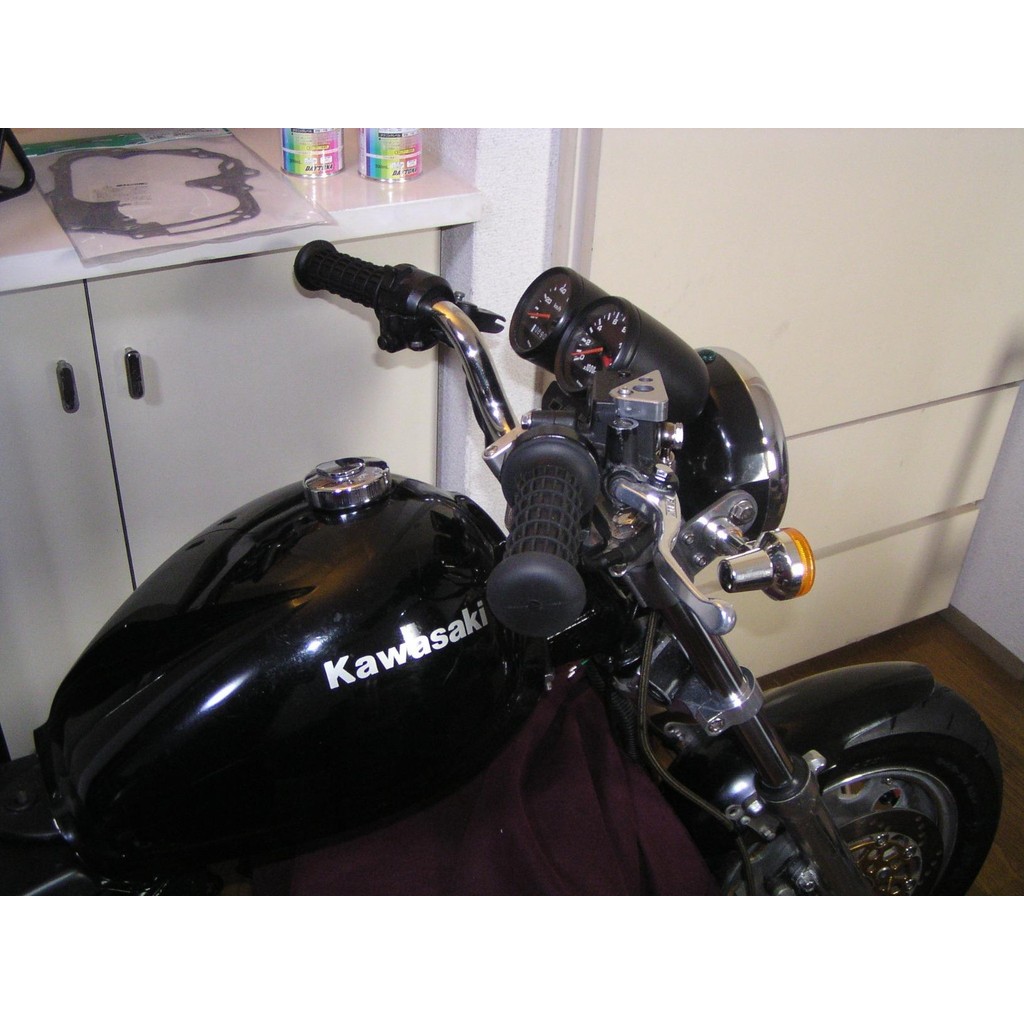 Kijima ด้ามจับมอเตอร์ไซค์สไตล์คลาสสิก Classic Mini grip ยาง 121mm  22.2mm (201-4901) สำหรับ SR400 - รูปที่ 7