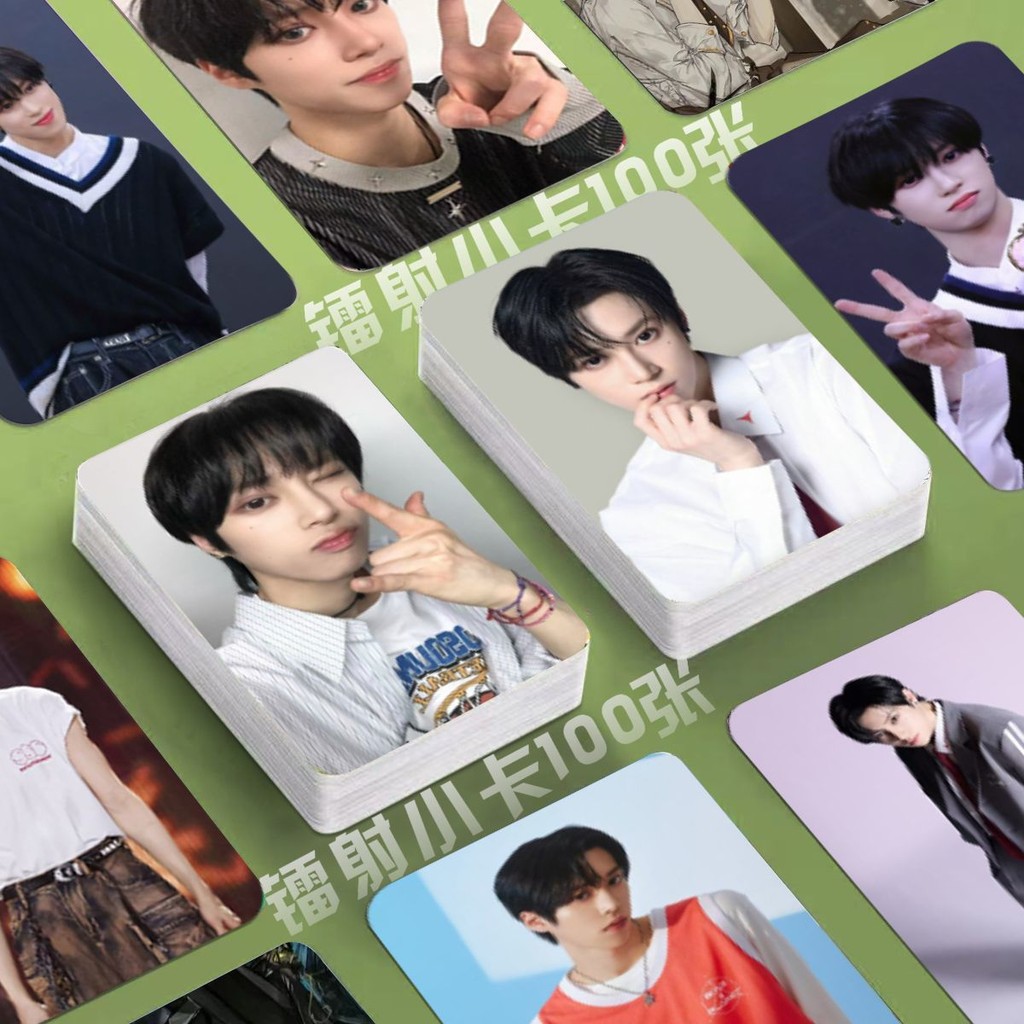 [โฮมเมด] Zhang Jiahao Laser Photocard Boy Baby Planet 2 ดาวเกาหลี 10 ซม.มุมกลม lomo การ์ดสนับสนุนสิน