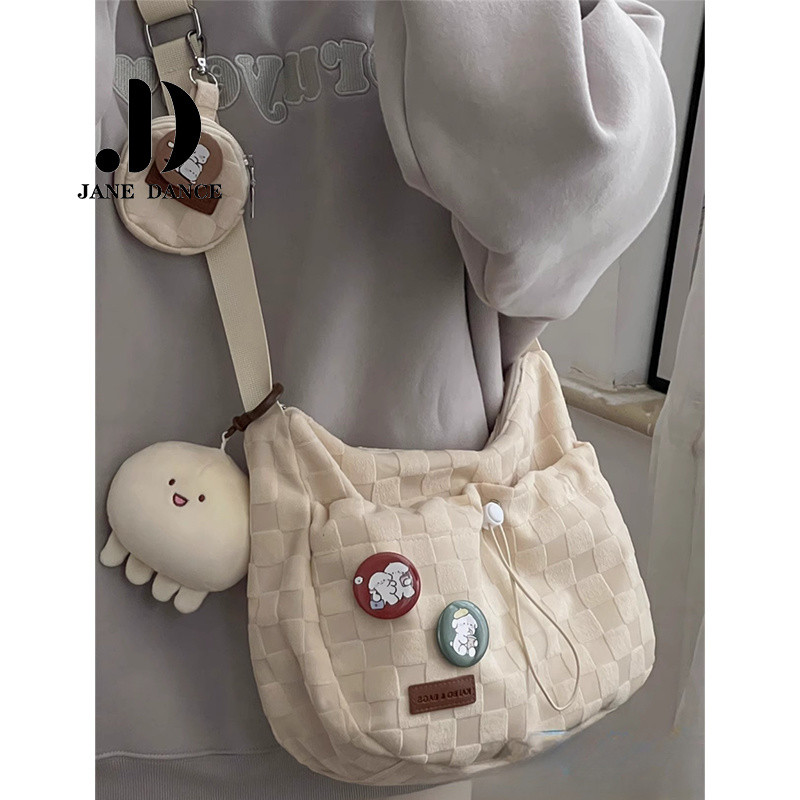 JANE DANCE กระเป๋าメッセンเจอร์ สไตล์ญี่ปุ่น ความจุขนาดใหญ่ เหมาะสำหรับนักเรียนและการเดินทางในเมือง TB9