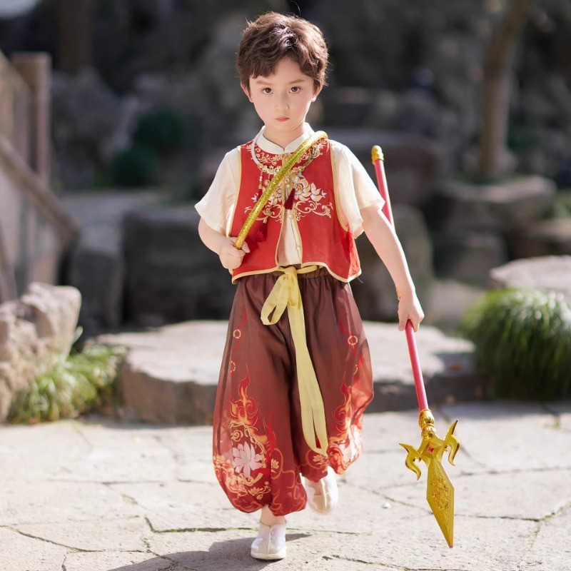 ชุด.Cosplay.Hanfu.Nezha.สำหรับ.เด็ก.อนุบาล