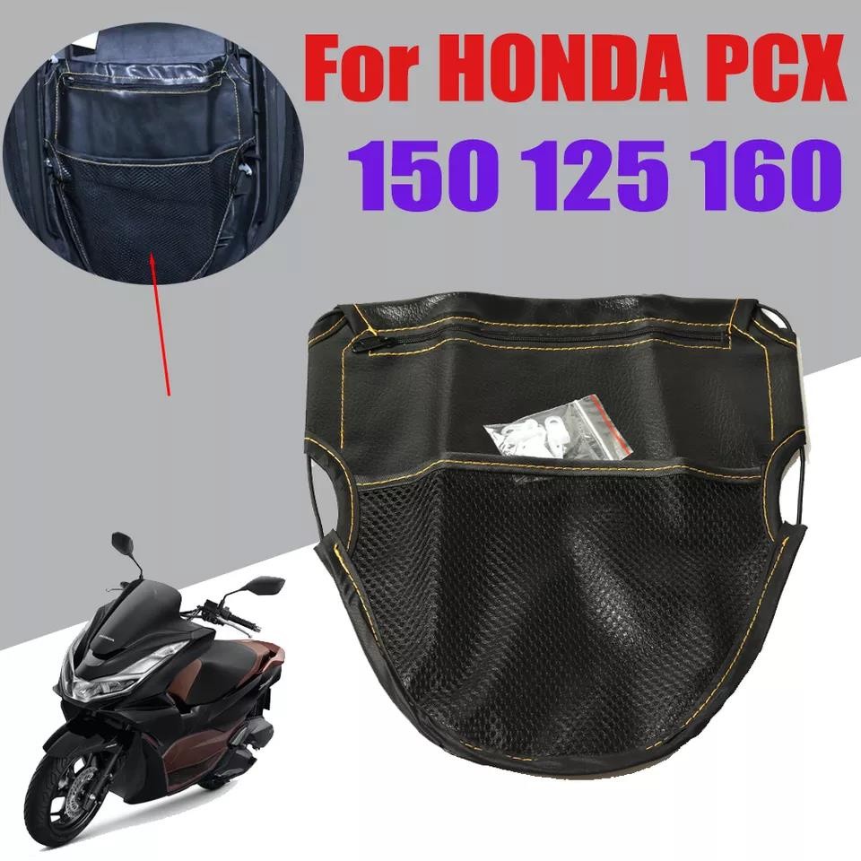 WA For HONDA PCX125 PCX160 PCX 150 125 160 Accessories PU Leather Motorcycle Scooter Seat Bag Scoote